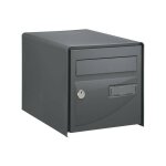Decayeux - boite aux lettres probat - double face - gris anthracite ral 7016 - l 302 x h 300 x p 410 ...