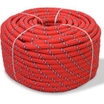 Decdeal - the living store - corde de bateau polypropyl�ne 10 mm 50 m rouge