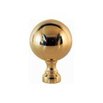 Boule pour rampe en laiton h65 40 mm deco fer forge