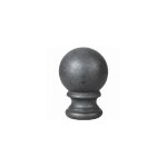 Boule avec support taraud� - hauteur 100mm �70mm base �55mm - fonte - � visser deco fer forge