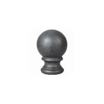 Boule avec support taraud� - hauteur 85mm �55mm base �45mm - fonte - � visser - deco fer forge