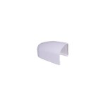 Deco fer forge - cache � clipper pour gonds modulo inox - longueur 63mm largeur 44, 6mm - blanc 9016