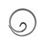 Cercle escargot non soud� - diam�tre 110mm fer plat de 14x6mm - fer forg� - � souder deco fer forge