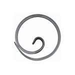 Cercle escargot non soud� - diam�tre 110mm fer plat de 16x6mm - fer forg� - � souder deco fer forge