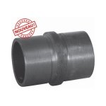 Connecteur acier droit pour main courante 42, 4mm - longueur 56mm paisseur 2mm -  coller deco fer ...