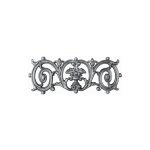 Frise en fonte pour appui de fenêtre ou garde - corps - hauteur 140mm largeur 350mm - double face - à ... Frise en fonte pour appui de fenêtre ou garde - corps - hauteur 140mm largeur 350mm - double face - à ...