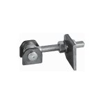 Deco fer forge - gond portail  battant ouverture  180 - filetage m20 longueur 53  103mm - acier zingu ...