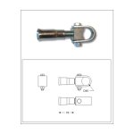 Gond charnière pour portail à battant - longueur réglable filetage m27 - pour axe Ø40mm - acier - À sceller ... Gond charnière pour portail à battant - longueur réglable filetage m27 - pour axe Ø40mm - acier - À sceller ...