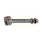 Deco fer forge - gond rglable  tige filete pour portail  battant - longueur 185mm filetage m24 - ...