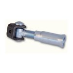 Deco fer forge - gond charnire pour portail  battant - longueur rglable filetage m24 - acier -  sceller ...