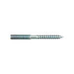 Goujon adaptateur patte  vis bois et mtaux - filetage bois et mtrique m10 - acier zingu deco fer ...