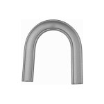 Angle lisse lamin pr - form  180 de main courante - hauteur 250mm largeur 40mm paisseur 8mm -  ...