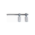 Patte de fixation avec 2 olives de guidage en nylon Ø40mm - h75mm l270mm - réglable - À sceller - deco ... Patte de fixation avec 2 olives de guidage en nylon Ø40mm - h75mm l270mm - réglable - À sceller - deco ...