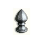 Ornement estamp  facettes - largeur 50mm hauteur 90mm base de 50mm - fer forg -  souder deco fer ...