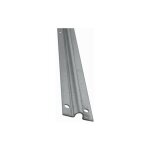 Rail pour portail coulissant  visser au sol - gorge ronde de 20mm - longueur de 3000mm, largeur de 56mm ...