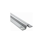 Rail pour portail coulissant  visser au sol - gorge ronde de 20mm - longueur de 3000mm, largeur de 75mm ...