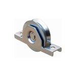 Deco fer forge ? roue � encastrer pour portail coulissant ? gorge triangulaire �120mm ? acier zingu� ...