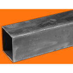 Deco fer forge ? tube carr� en acier 100x100mm ? �paisseur 3mm ? longueur 1m10 ? acier brut qualit� sup�rieure ...