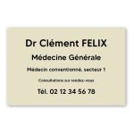 Plaque professionnelle personnalise en pvc pour mdecin - 1  5 lignes de texte - format 30 x 20 cm ...