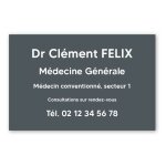 Plaque professionnelle personnalise en pvc pour mdecin - 1  5 lignes de texte - format 30 x 20 cm ...