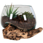 D�coration goutte d'eau de saint - marin avec verre diam�tre15xh15 cm