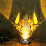 D�coration de jardin ext�rieur figures solar buddha lampes solaires pour l'ext�rieur, ip44, batterie ...