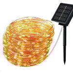 D�coration de no�l guirlande solaire exterieur guirlande lumineuse solaire 12m 100 led guirlande solaire ...