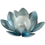 D�coration solaire lotus �10cm orium