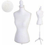 Buste de couture mannequin femme dco vitrine blanc dec04055