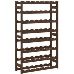 D�coshop26 - casier range bouteilles �tag�re de rangement vin pour 56 bouteilles 8 niveaux en bois de ...