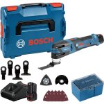 D�coupeur - ponceur bosch gop 12v 28 - 2 batteries 12v 3. 0 ah, chargeur, coffret + 6 lames de scies ...