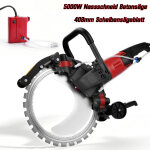 D�coupeuse � b�ton �lectrique 5000 w 2200 tr / min - �408mm lame diamant, scie � b�ton �lectrique avec ...