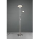 Lampadaire led dimmer avec liseuse orson nickel trio lighting spot