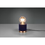 Lampe à poser judy velours bleu Ø11 cm trio lighting Lampe à poser judy velours bleu Ø11 cm trio lighting