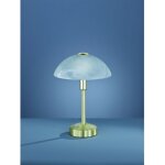 Defibrico - lampe de table champignon moderne led touch gradateur femme laiton et verre albtre eclairage ...