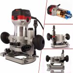 Arebos - dfonceuse lectrique machine  fraiser 710 w sac  outils fraiseuse  bois routeur  bois