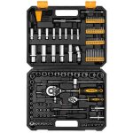 Deko - coffret cliquets douilles courtes et longues 1 / 4 et 1 / 2 embouts accessoires