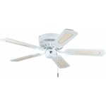 Deko - ventilateur de plafond white liane 132 cm avec tirette