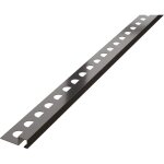 Dekoratives profil qs aus edelstahl f�r fliesen 10mm x 2700 - gunmetal