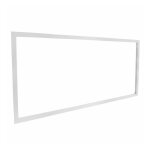 Cadre d'encastrement - dalle led 120x60 - faux plafond placo ba13 - aluminium blanc
