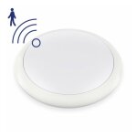 Hublot led rond � 320 mm avec d�tecteur nova - 25 w - ip 65 - blanc chaud - delitech�