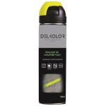 Delkolor - peinture de traage et marquage au sol fluo en arosol - 500ml couleur: jaune