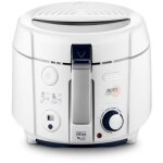 Delonghi - f38436 friteuse electrique classique rotofry - blanc