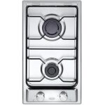 Delonghi i 23 d table de cuisson � gaz encastrable 30 cm acier inoxydable 2 br�leurs