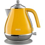 Delonghi icona capitals bouilloire �lectrique jaune 1, 7l
