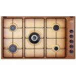 Delonghi ytf 59 dd table de cuisson  gaz encastrable 90 cm cuivre 5 brleurs