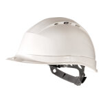 Casque de s�curit� delta plus ventil� en polypropyl�ne blanc, gamme quartz i ( prix pour 1 )
