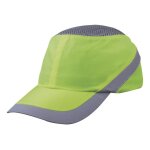 Delta plus - casquette anti - heurt jaune fluo - gris air coltan
