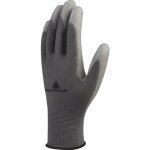 Paire de gants tricot polyamide paume enduit pu taille 10 - gris