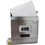 Dema - bote aux lettres 'solar' avec porte - journaux